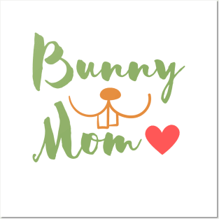 Bunny Mom with a little heart Posters and Art